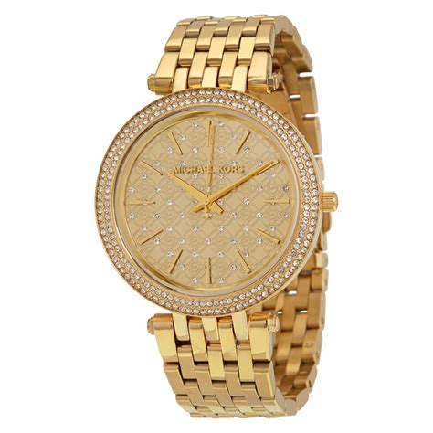 michael kors women's watch gold world map|black and gold female watch.